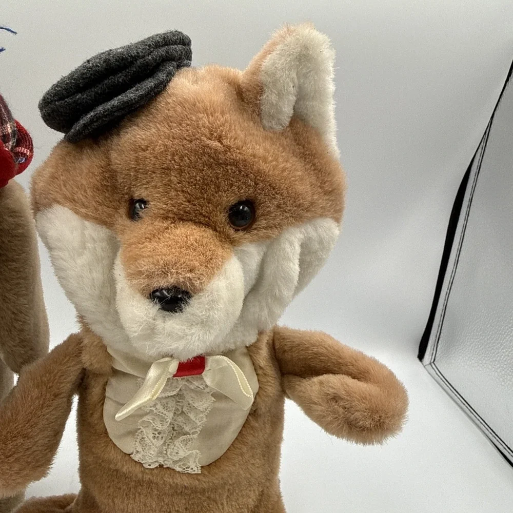 Vintage Fairway Friends Dog Puppet And Fox Puppet